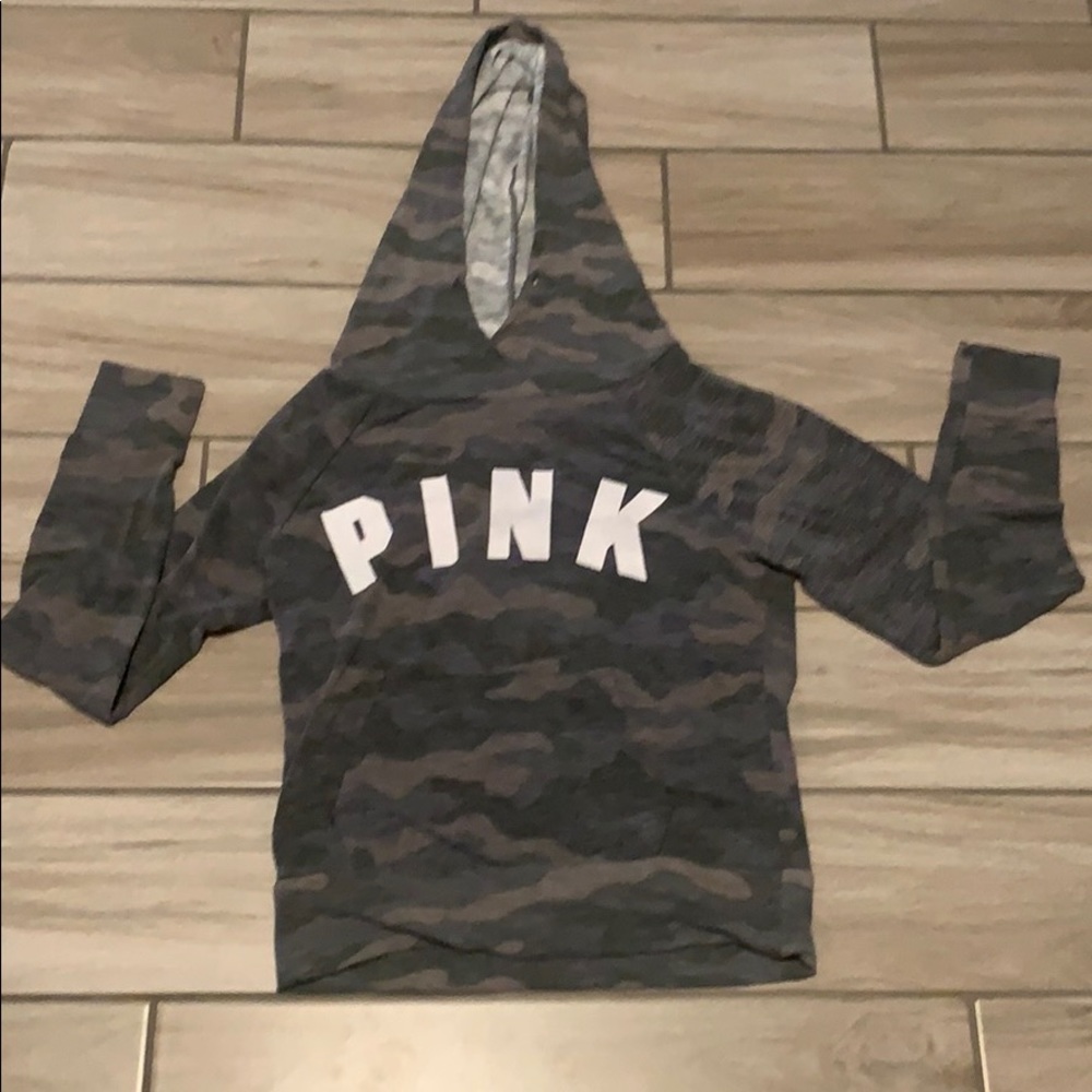 PINK camo hoodie